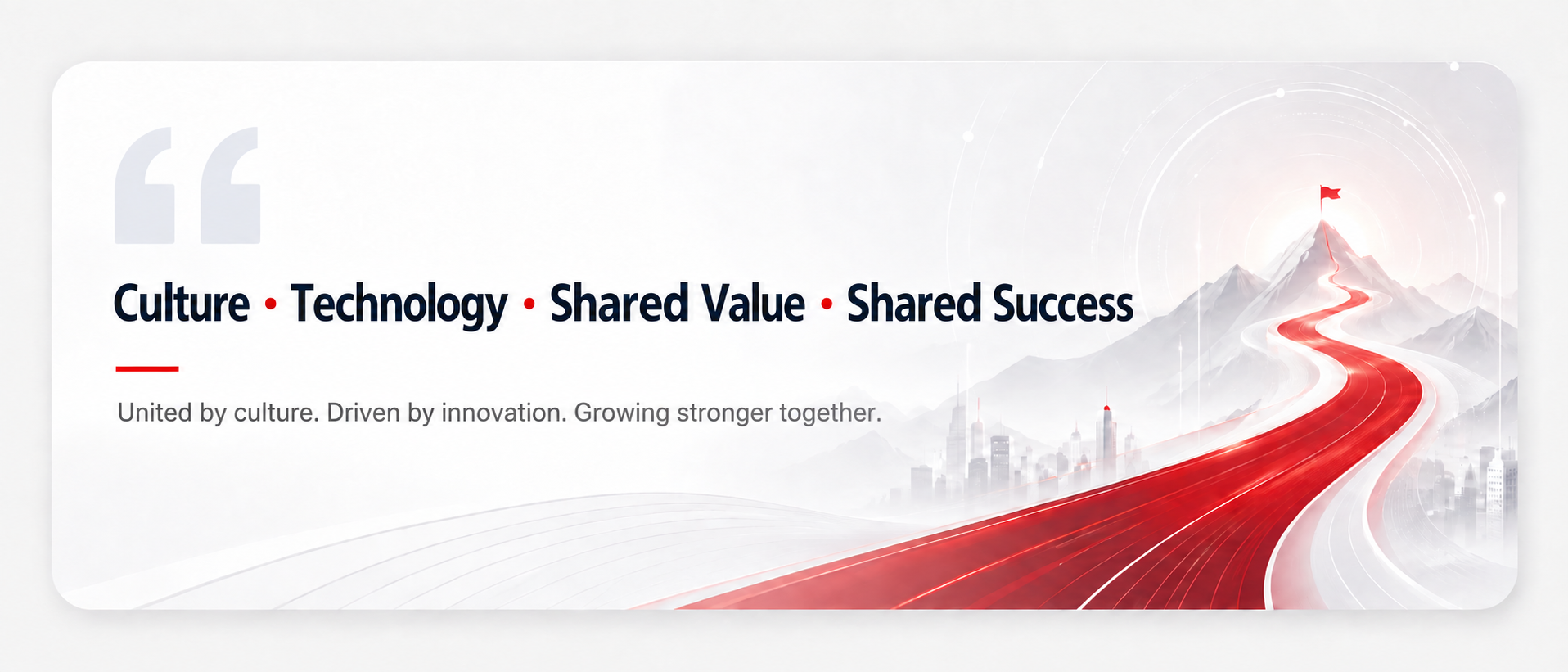 Culture, technology, shared value and shared success